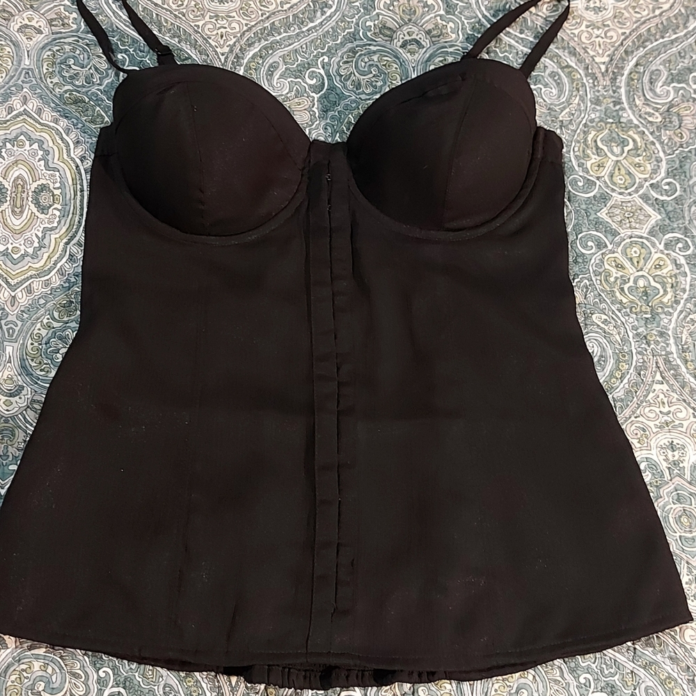 Guess Black Corset Top Bustier